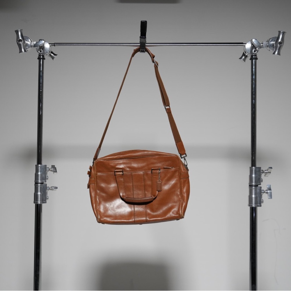 COACH- leather computer briefcase